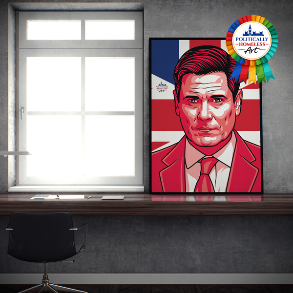 Keri Starmer Labour PM A2 print Politically Homeless