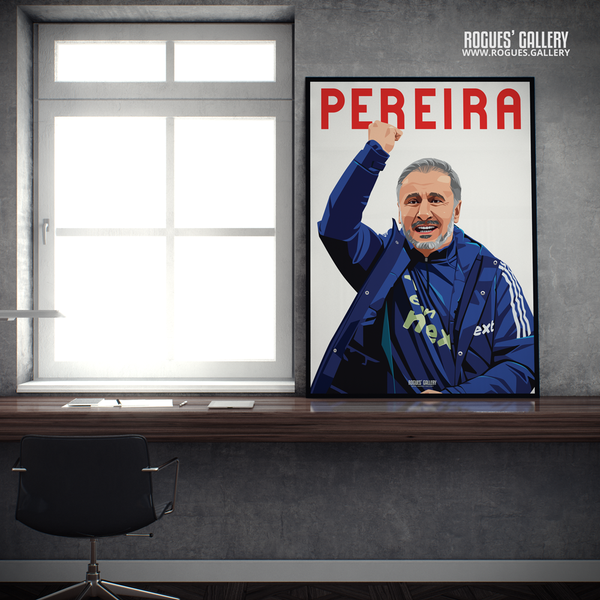 Vitor Pereira Nottingham Forest head coach boss A2 print City Ground