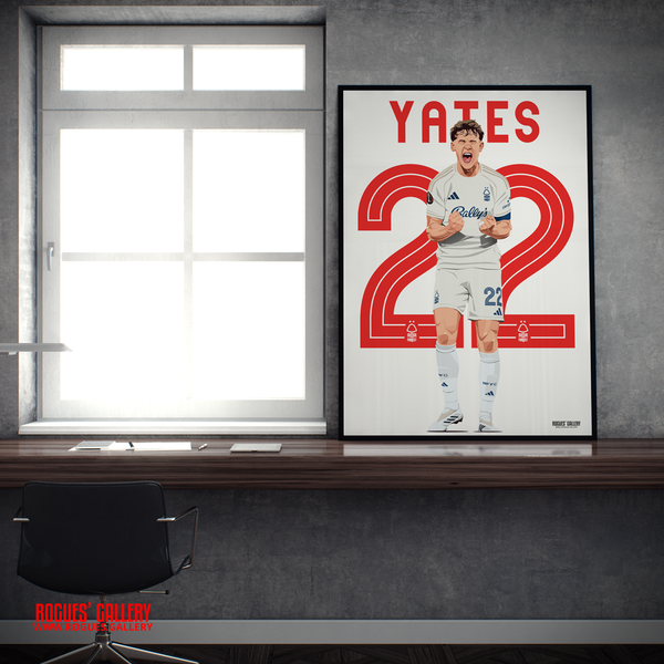 Ryan Yates Nottingham Forest captain goal celebration 22 A2 print City Ground