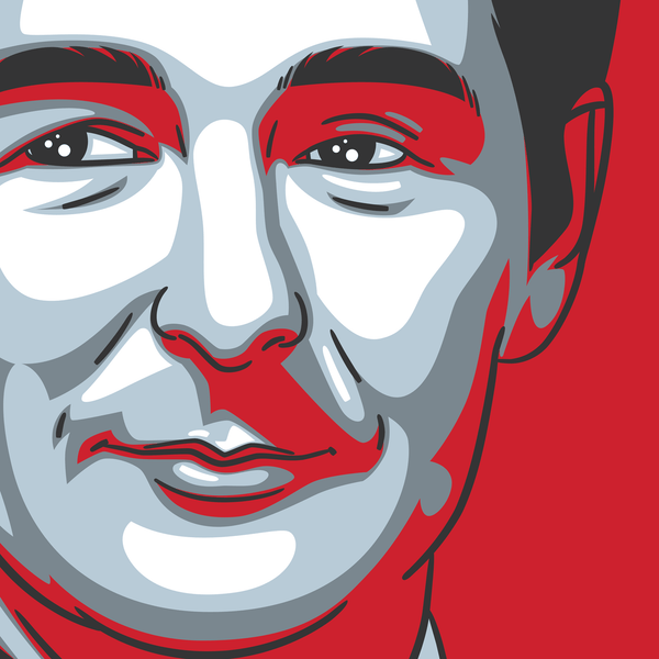 Brian Clough manager Nottingham Forest boss pop art 40 years European Cup 1979 Winner