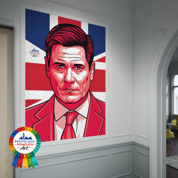 Keri Starmer Labour PM Politically Homeless large framed picture