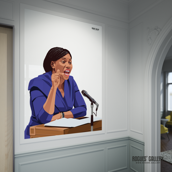 Kemi Badenoch debating Conservative Party Leader Tory framed picture