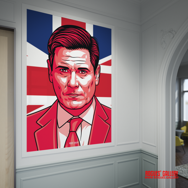 Incredible To The House - PM Sir Keir Starmer - Politics Series A3, A2, A1 or A0 Union Jack Icon Print