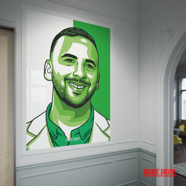 Zack Polanski Green Party leader modern framed poster