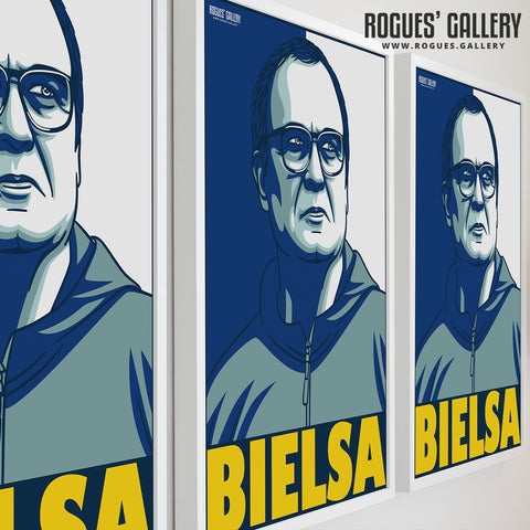 BIELSA - Leeds Utd - A2 or A3 Print