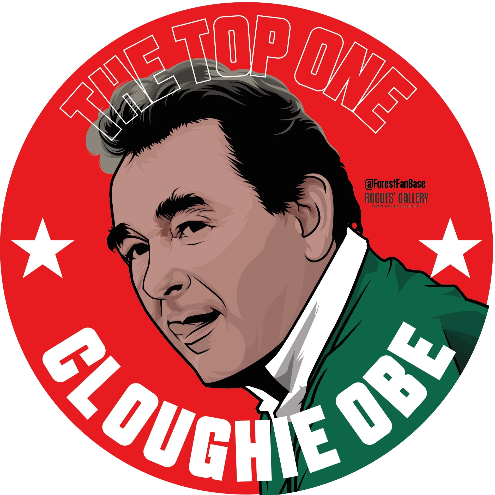 Forest Retro - DELUXE Waterproof #GetBehindTheLads Stickers - Pick'n'mix