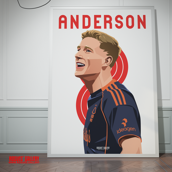 Elliot Anderson England World Cup Nottingham Forest 8 A0 print