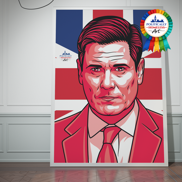 Keri Starmer Labour Party memorabilia PM Politically Homeless poster