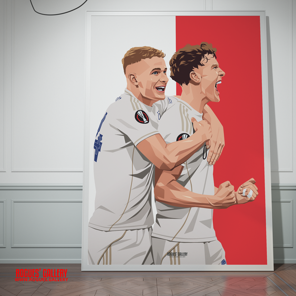 Zach Abbott Ryan Yates goal celebration A0 print Nottingham Forest Europa League