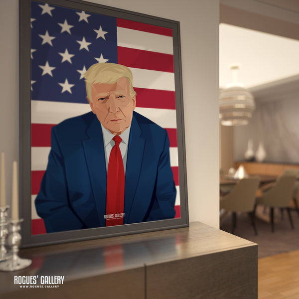 The Comeback? - Donald Trump - Politics Series A3, A2, A1 or A0 Icon Print