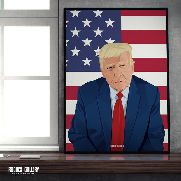 The Comeback? - Donald Trump - Politics Series A3, A2, A1 or A0 Icon Print
