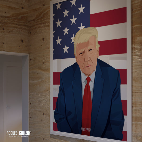 The Comeback? - Donald Trump - Politics Series A3, A2, A1 or A0 Icon Print
