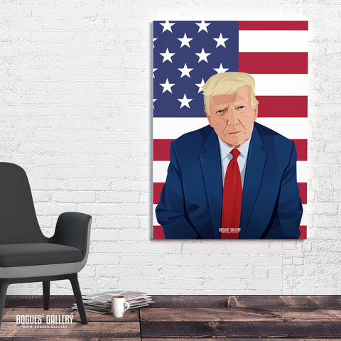 The Comeback? - Donald Trump - Politics Series A3, A2, A1 or A0 Icon Print