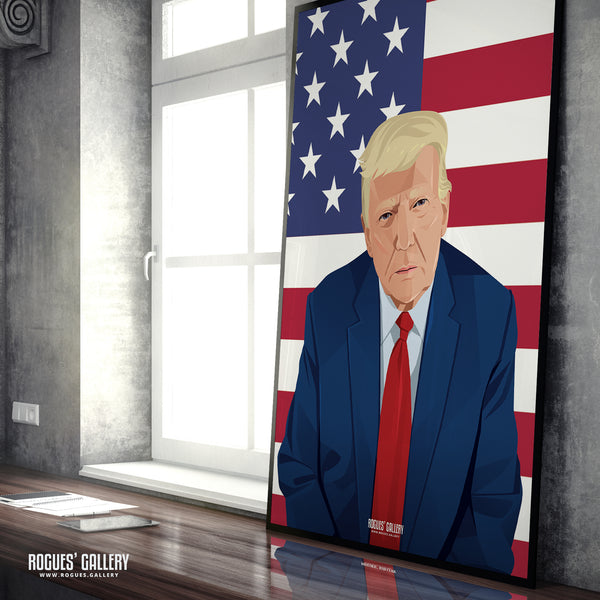 The Comeback? - Donald Trump - Politics Series A3, A2, A1 or A0 Icon Print