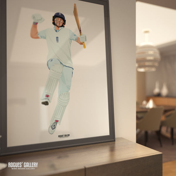 Celebrating Another Ton - Joe Root - England Cricket Captain & Legend - A0, A1, A2 or A3 Prints