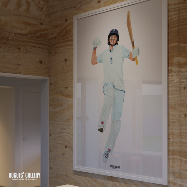 Celebrating Another Ton - Joe Root - England Cricket Captain & Legend - A0, A1, A2 or A3 Prints