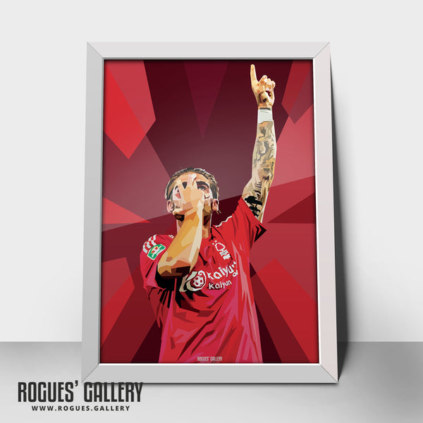 Jota Silva - Nottingham Forest - A0, A1, A2 or A3 Prints