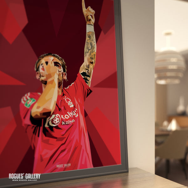 Jota Silva - Nottingham Forest - A0, A1, A2 or A3 Prints