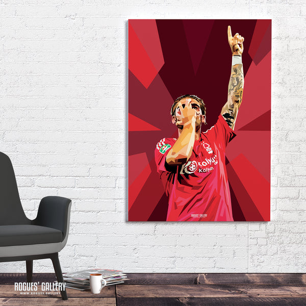 Jota Silva - Nottingham Forest - A0, A1, A2 or A3 Prints