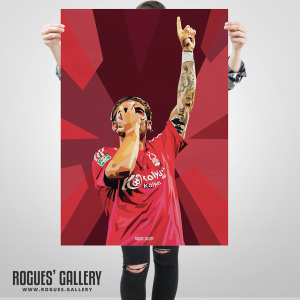 Jota Silva - Nottingham Forest - Signed A3 Prints