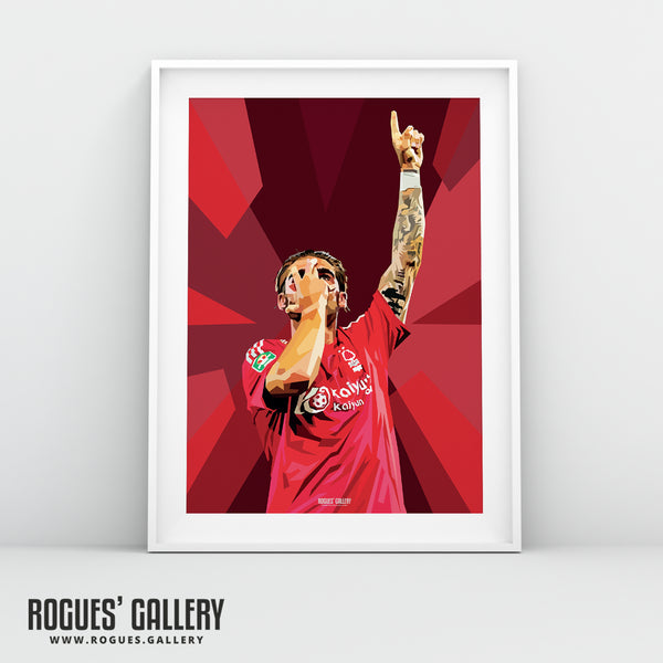 Jota Silva - Nottingham Forest - Signed A3 Prints