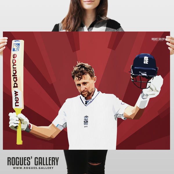 Another Ton - Joe Root - England Cricket Captain & Legend - A0, A1, A2 or A3 Prints