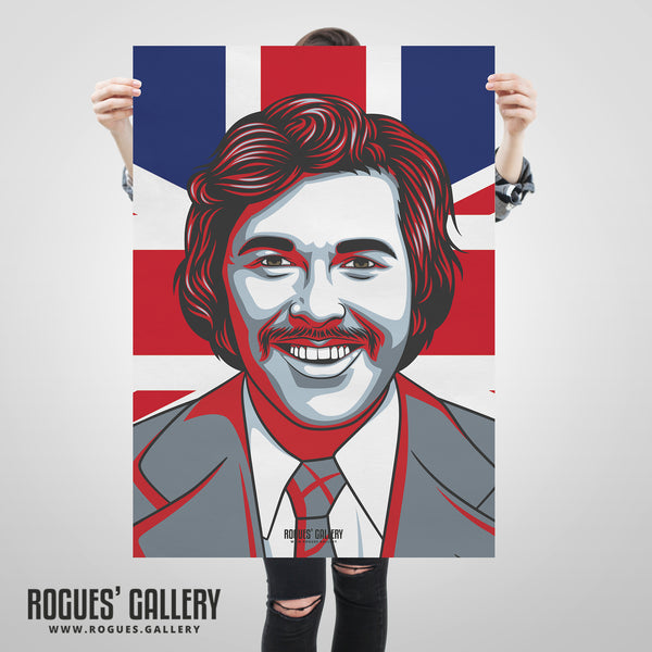 Dickie Davies - Legendary Broadcaster - A3, A2, A1 & A0 Icon Prints