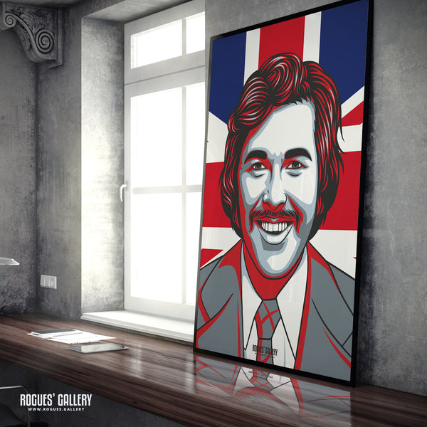 Dickie Davies - Legendary Broadcaster - A3, A2, A1 & A0 Icon Prints