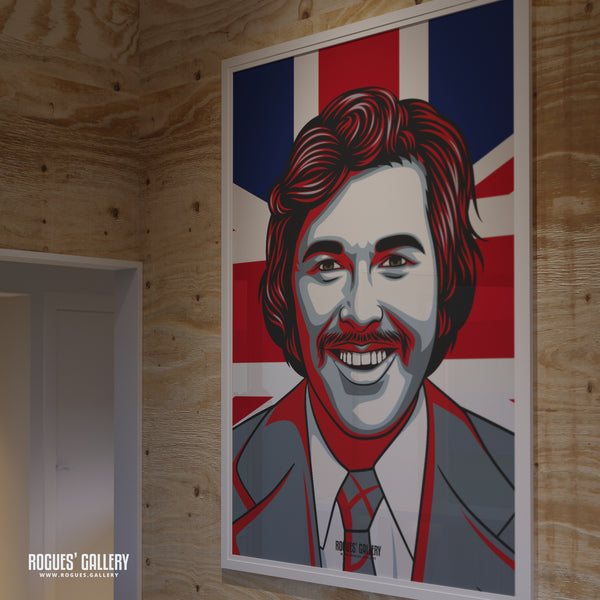 Dickie Davies - Legendary Broadcaster - A3, A2, A1 & A0 Icon Prints