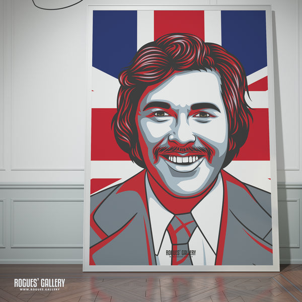Dickie Davies - Legendary Broadcaster - A3, A2, A1 & A0 Icon Prints