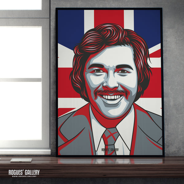Dickie Davies - Legendary Broadcaster - A3, A2, A1 & A0 Icon Prints