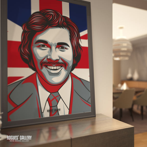Dickie Davies - Legendary Broadcaster - A3, A2, A1 & A0 Icon Prints