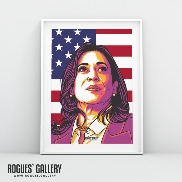 The Chosen One - Kamala Harris - Politics Series A3, A2, A1 or A0 Icon Print