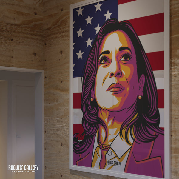 The Chosen One - Kamala Harris - Politics Series A3, A2, A1 or A0 Icon Print