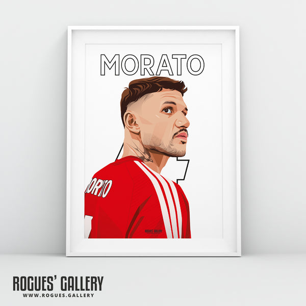 Morato - Nottingham Forest - A0, A1, A2 or A3 Premier League Name & Number Prints
