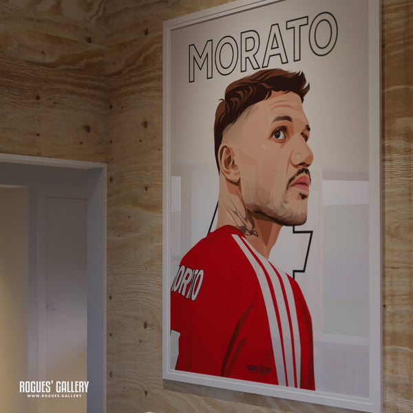 Morato - Nottingham Forest - A0, A1, A2 or A3 Premier League Name & Number Prints
