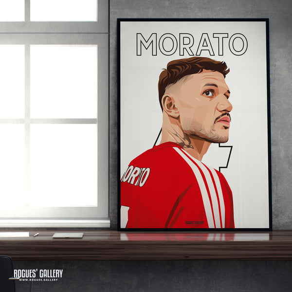 Morato - Nottingham Forest - A0, A1, A2 or A3 Premier League Name & Number Prints