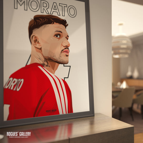 Morato - Nottingham Forest - A0, A1, A2 or A3 Premier League Name & Number Prints