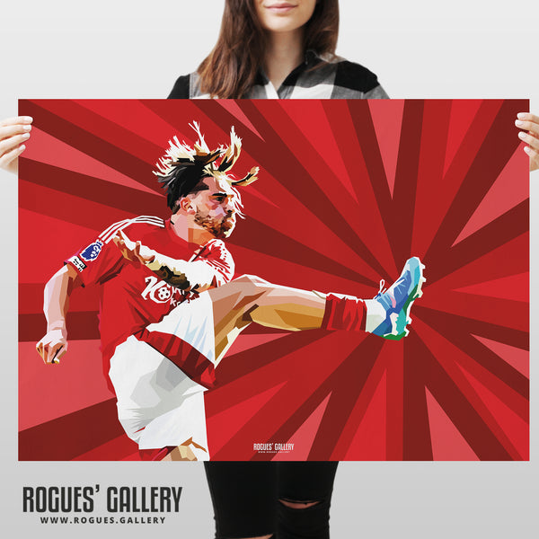 Jota Silva - Nottingham Forest - Signed A3 Prints