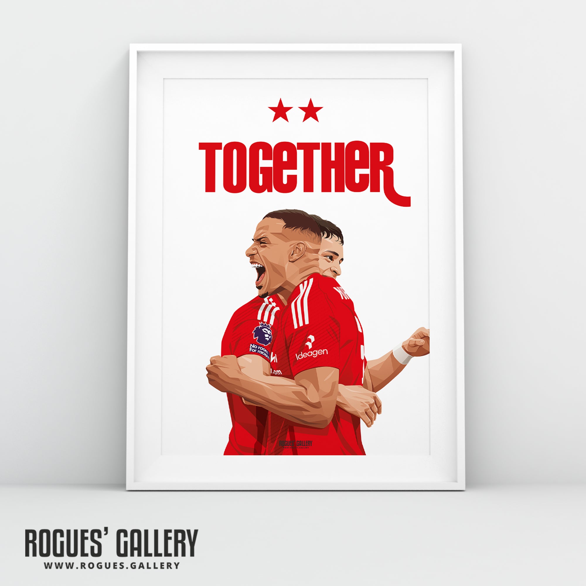 Together: Murrilo & Ramon Sosa - Nottingham Forest - A0, A1, A2 or A3 Prints