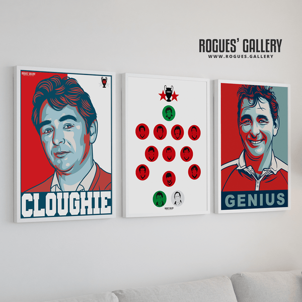 40 Years On - Remembering Cloughie - A3 Print