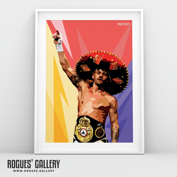 2x - Leigh Wood, Nottingham's Double World Champion Boxer - A1, A0, A1, A2 or A3 Pop Art Prints