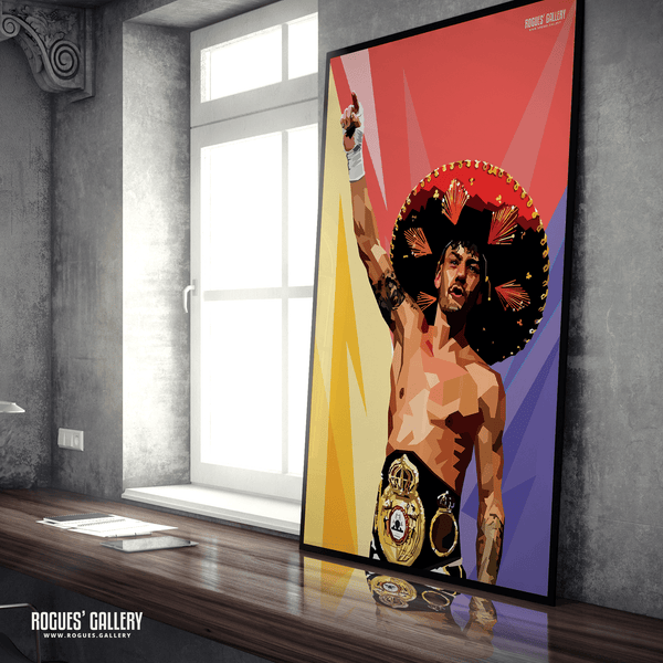 2x - Leigh Wood, Nottingham's Double World Champion Boxer - A1, A0, A1, A2 or A3 Pop Art Prints