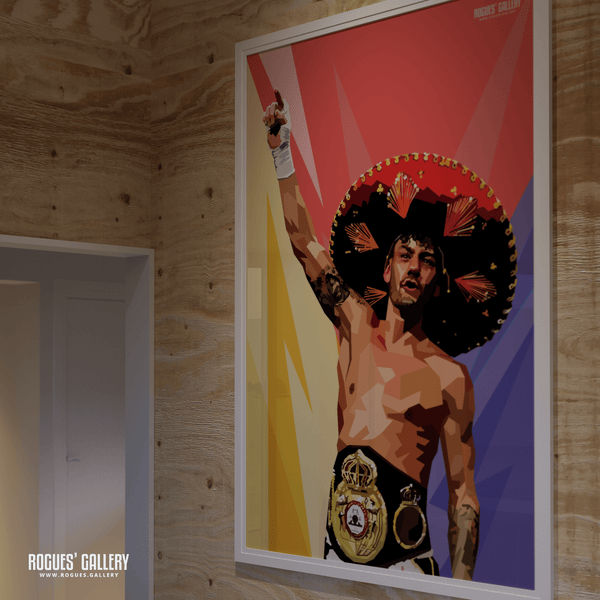 2x - Leigh Wood, Nottingham's Double World Champion Boxer - A1, A0, A1, A2 or A3 Pop Art Prints