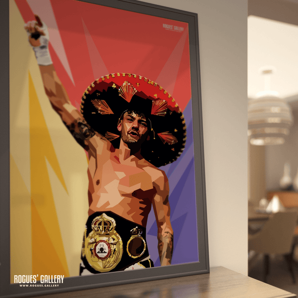 2x - Leigh Wood, Nottingham's Double World Champion Boxer - A1, A0, A1, A2 or A3 Pop Art Prints
