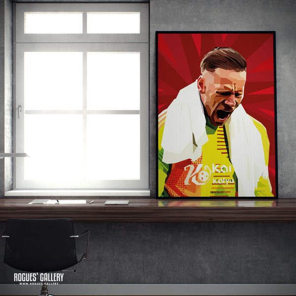 Matz Sels - Nottingham Forest - A0, A1, A2 or A3 Modern Art Prints