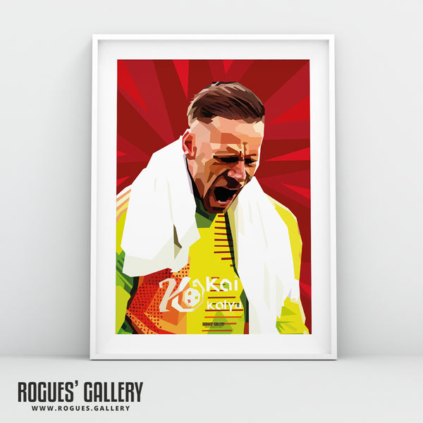 Matz Sels - Nottingham Forest - A0, A1, A2 or A3 Modern Art Prints