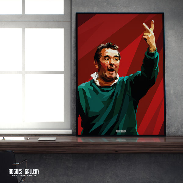 Sign of the times - Brian Clough - Nottingham Forest - A0, A1, A2 or A3 Prints
