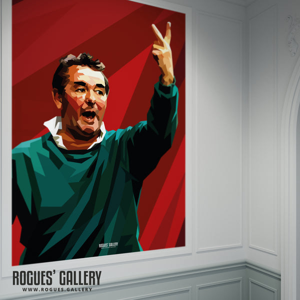 Sign of the times - Brian Clough - Nottingham Forest - A0, A1, A2 or A3 Prints