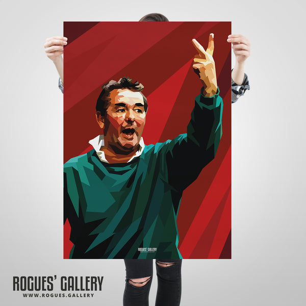 Sign of the times - Brian Clough - Nottingham Forest - A0, A1, A2 or A3 Prints